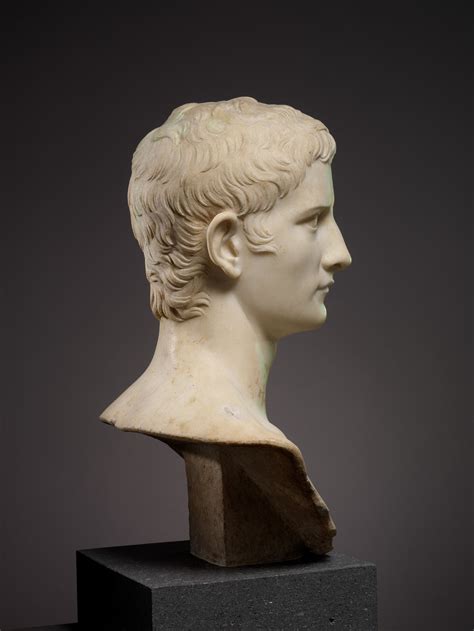 Marble Portrait Bust Of The Emperor Gaius Known As Caligula Roman