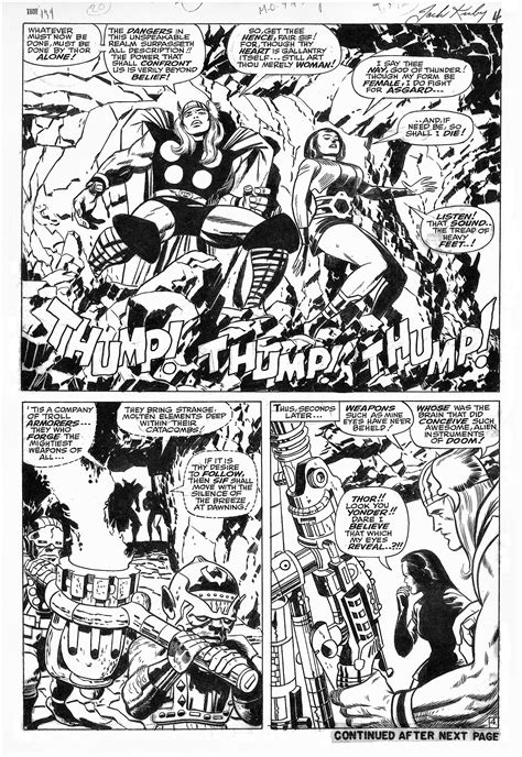 Jack Kirby 1967 Mighty Thor 139 P4 Half Splash