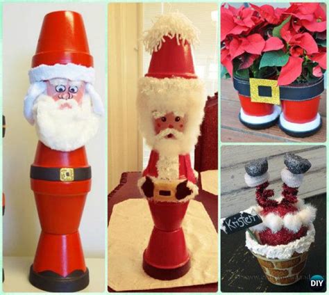 Diy Terra Cotta Clay Pot Christmas Craft Ideas Holiday