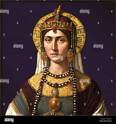 Vector Of Byzantine Empress Theodora C Wife Of Justinian I Stock Vector Image Art