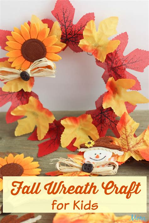 Easy Fall Wreath Craft For Kids With Images Easy Fall Wreaths