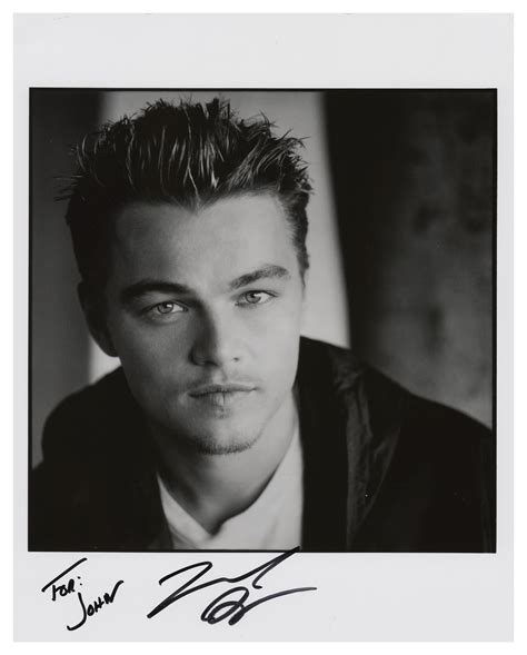 Leonardo Dicaprio Signed Photograph Rr Auction
