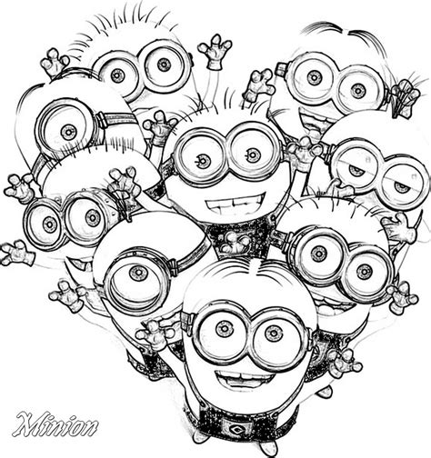 Coloriage A Imprimer Minion Gratuit Et Colorier