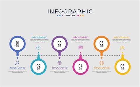 Colorful Circle Infographic Business Timeline Template 1108178 Vector