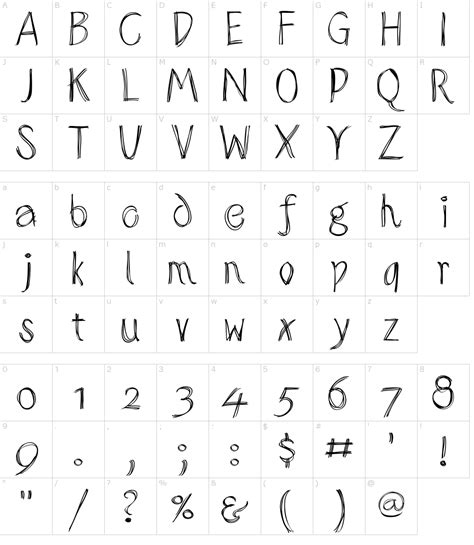 Sketched Alphabet Font Download