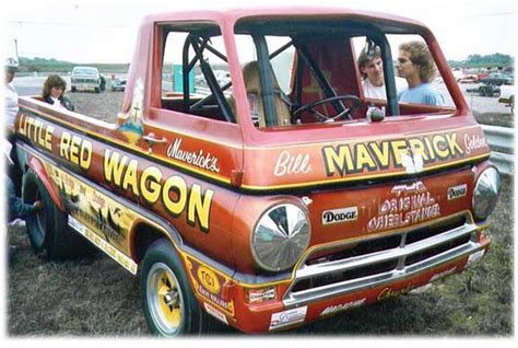 Bill Maverick Golden Little Red Wagon Red Wagon Funny Car Drag Racing