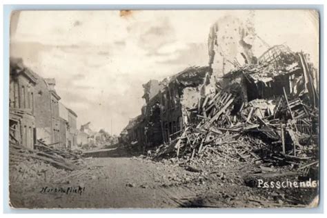 1917 Aftermath Of Battle Of Passchendaele Wwi Ypres Belgium Rppc Photo