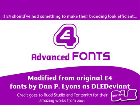 E4 Advanced Fonts By Dledeviant On Deviantart