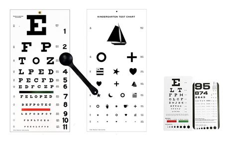 Buy Emi 5 Piece Optometry Set Snellen Wall Eye Chart Kindergarten