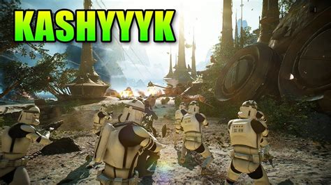 Star Wars Battlefront 2 Kashyyyk Gameplay Youtube