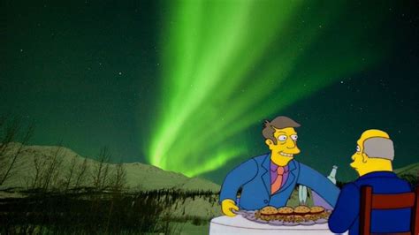 Finding This Way Too Funny Aurora Borealis Thesimpsons