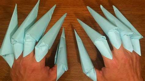 How To Make X Men Wolverine Claws Easy Origami Youtube