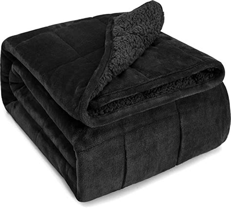 Sivio Sherpa Fleece Weighted Blanket For Adult 15 Lbs Heavy Fuzzy Throw Blanket With Soft Plush