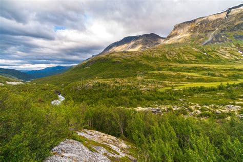 The Landscape Of The Norwegian National Park Jotunheimen Stock Photo
