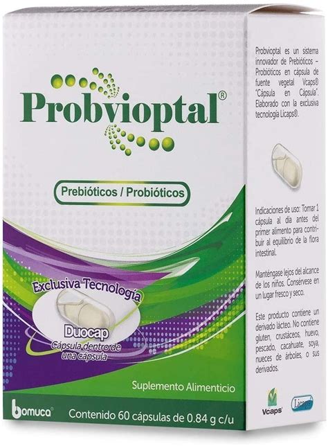 Probióticos Probvioptal Caja Con 60 Cápsulas De 84 G Cu Mercadolibre