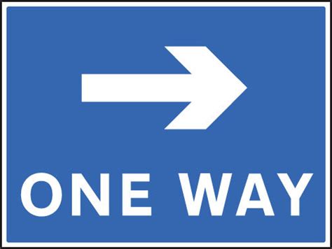 Uks Fastest Delivery Of One Way Right Sign Warningsafetysigns