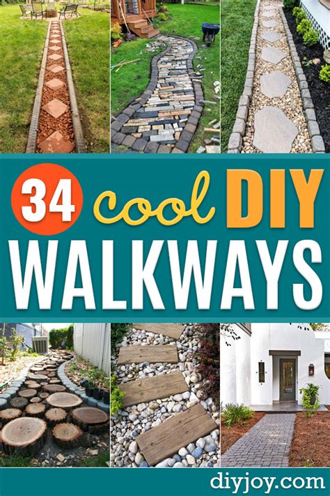 Love the idea of being able to design what i want to do in the garden area, and actually being able to get the effects i want easily by myself. 34 DIY Walkways For An Outdoor Path