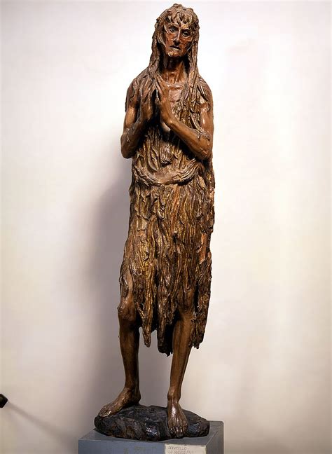 The Penitent Magdalene 1455 By Donatello In Paint And Wood In The
