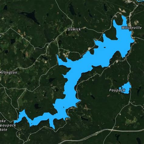 Lake Wallenpaupack Printable Map