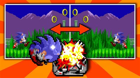 Sonic But Monitors Make Everything Backwards Sonic Rom Hack Youtube