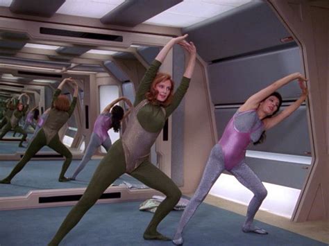 When She Did Some Stretching In A Gold Leotard Community Post Times Dr Beverly Crusher