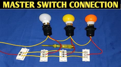 Master Switch Wiring Connection Two Way Switch Connection Youtube