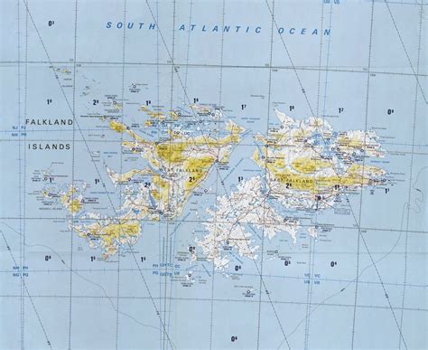 Large Detailed Topographical Map Of Falkland Islands Falkland Islands