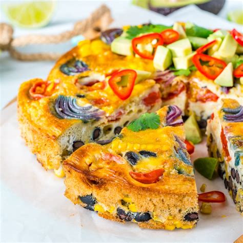 One Pan Mexican Frittata For A Clean And Protein Packed Breakfast