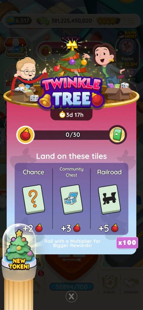 Monopoly Go Twinkle Tree Rewards List And Milestones Dot Esports