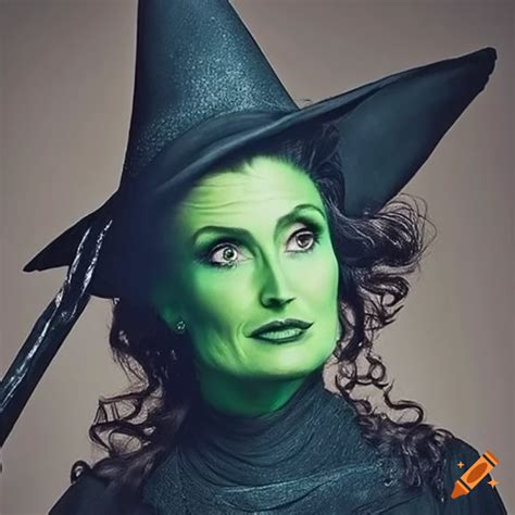 Animated Portrayal Of Elphaba From Wicked As A Disney Princess On Craiyon