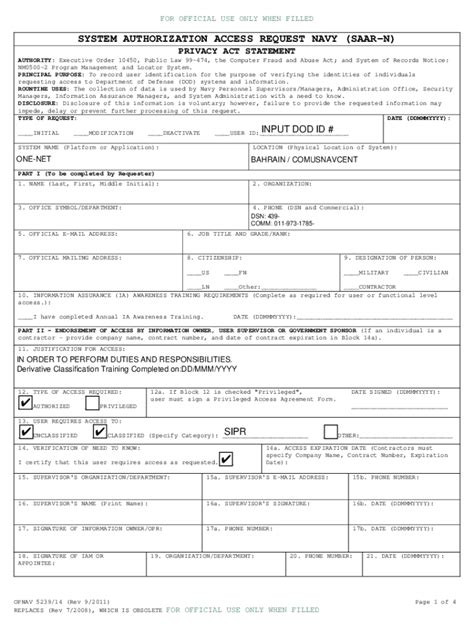 Fillable Online 15 Printable Dd Form 2875 Templates Fillable Samples