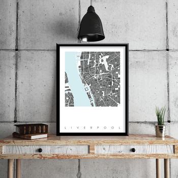 All places, streets and buildings photos from satellite. Liverpool Map Art Print Limited Editon By Bronagh Kennedy ...