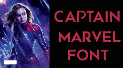 Captain Marvel Font Fonts Max