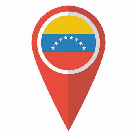 Flag Pin Venezuela Map Icon Download On Iconfinder