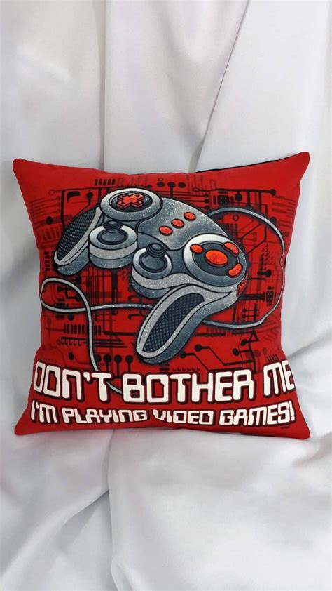 Gamer Controller Shirt Made Into A Pillow Cover Video Game Bedding