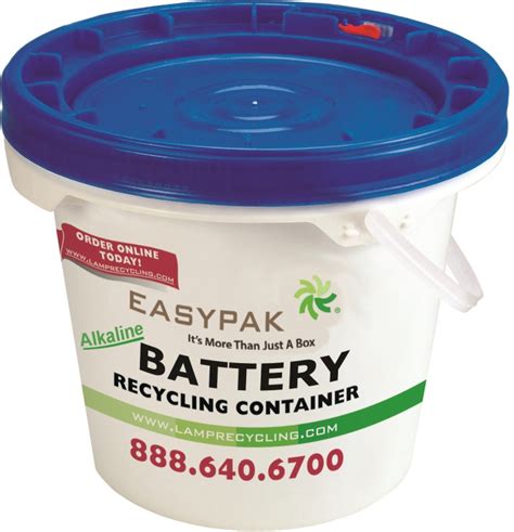 Easypak Alkaline Battery Recycling Container Air Cycle