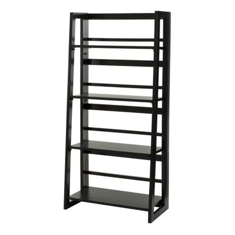 Shop for bookcases black online at target. Dolce 4 Shelf Folding Bookcase Black - Linon : Target