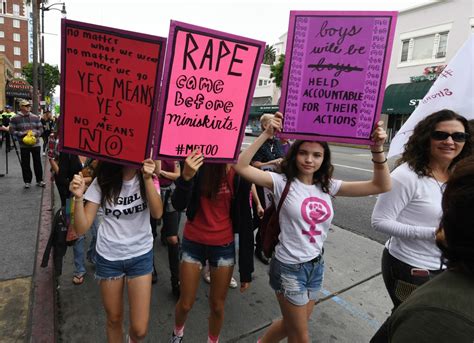 Slideshow Hundreds In Hollywood March Against Sexual Harassment 893