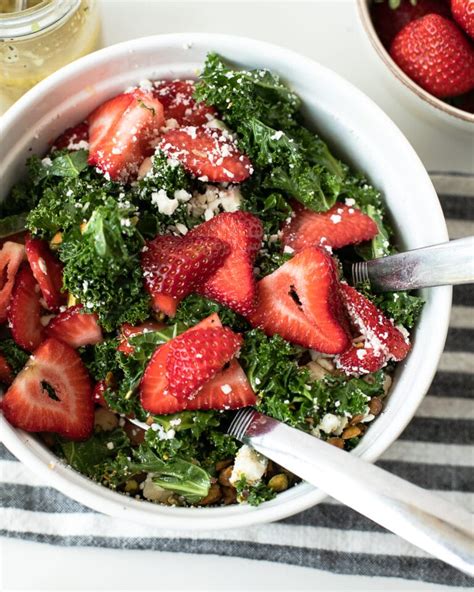 Strawberry Kale Salad With Poppy Seed Dressing Fit Mama Real Food
