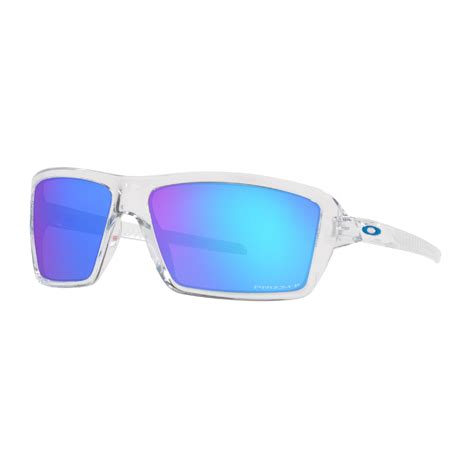 Oakley Cables Sunglasses Oo9129 08 Polished Clear Prizm Sapphire Polarized And Function18