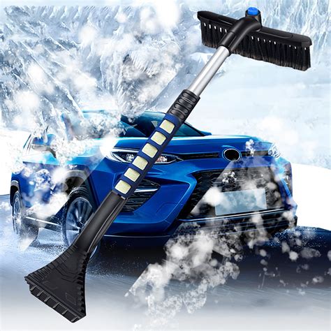 Snow Removal Shovel Ice Scraper Car Cleaning Brush Extendable Auto