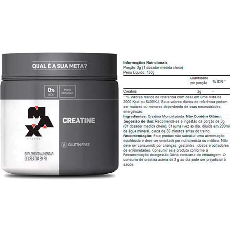 Creatina Max Titanium 300g Creatina Max Titanium 300g Supley