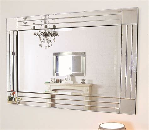 the 20 best collection of large glass bevelled wall mirrors