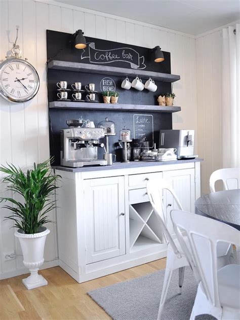 30 Stylish Home Coffee Bar Ideas Stunning Pictures Included Coffee