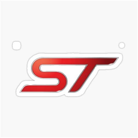 Ford St Performance Logo Sticker For Sale By Fred Slatford Redbubble