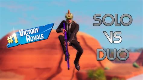 Epic Win Solo Vs Duo Fortnite Battle Royale Youtube