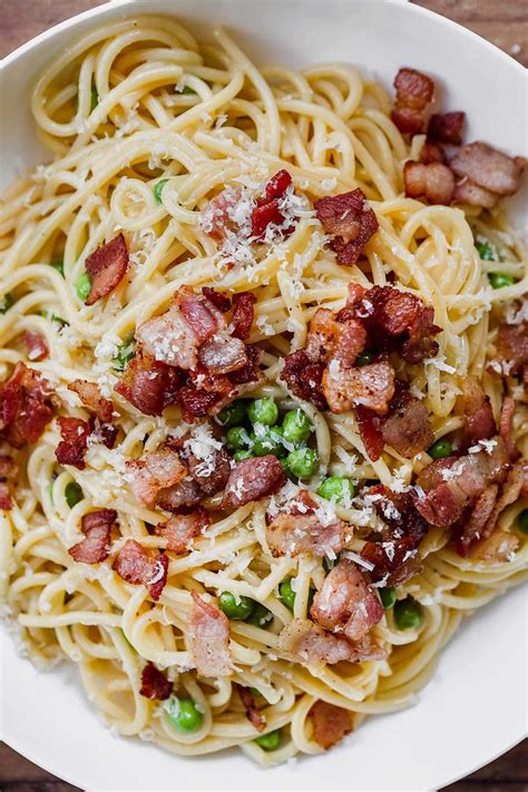 The Best Bacon Carbonara Pasta 5 Ingredients Dinner Then Dessert