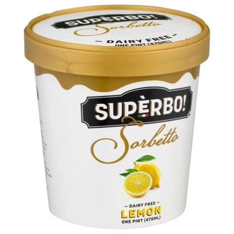 Dairy Free Lemon Sorbetto Superbo 1 Pint Delivery Cornershop By Uber