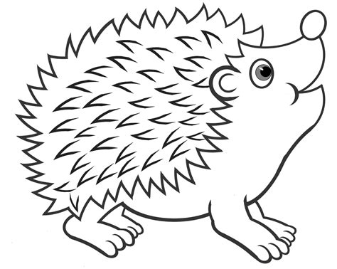 Joyful Hedgehog Coloring Book To Print And Online