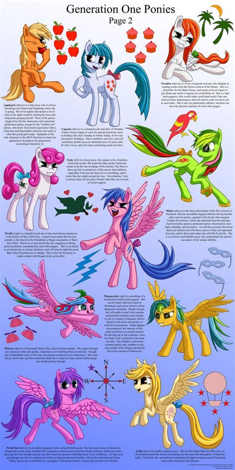 G1 Ponies Character Sheet Page Two By Starbat On Deviantart My